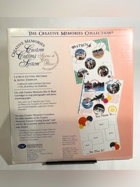 Creative Memories Custom Cutting System 3 Circle Patterns & Sizing Template